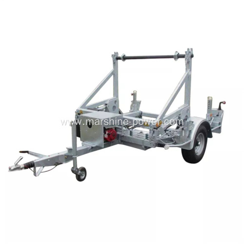 Cable Drum Trailer for Cable Transport and Pulling